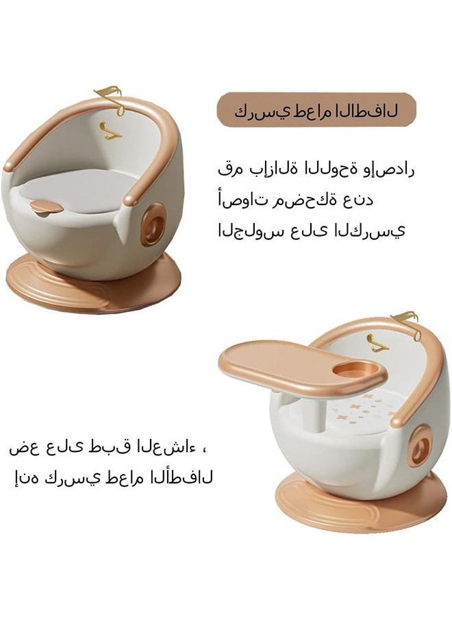Y&D DMG Baby Feeding Chair- Small Portable Floor Chair for Infants 1-6 Years Old Upholstered in Sound  - Image 3
