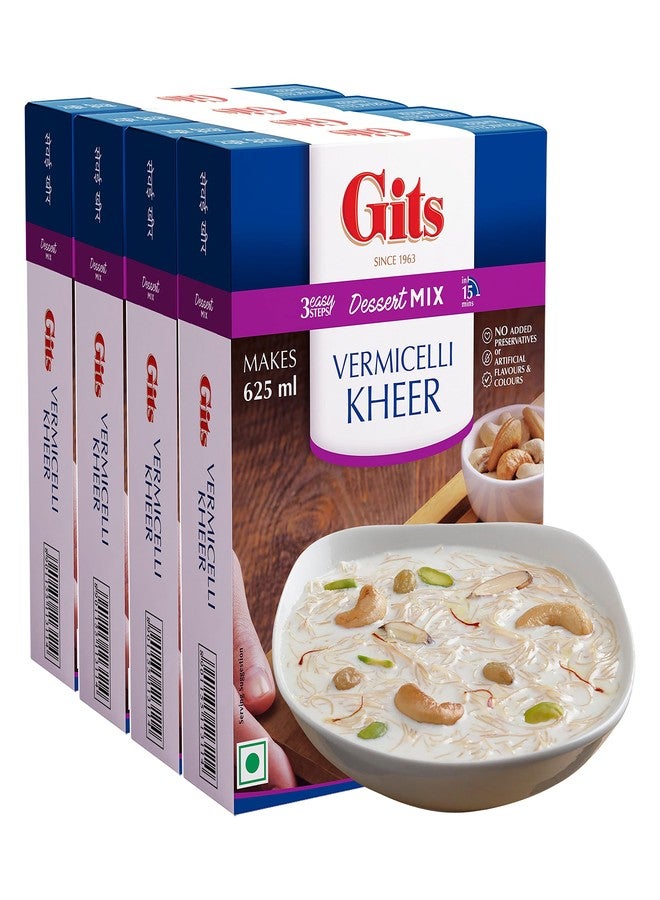 Gits Vermicelli Kheer Indian Sweet Dessert Mix, 400g (Pack of 4) - Image 1