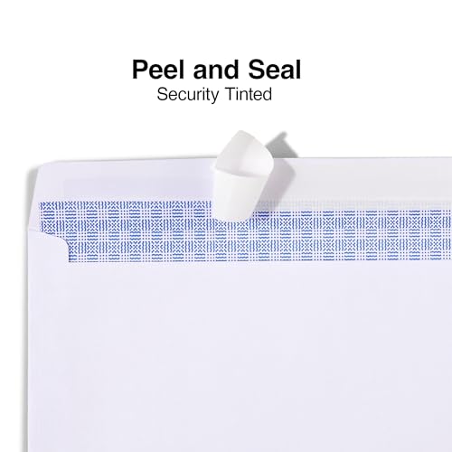 Staples Easy Close No. 10 Security-Tint Envelopes, 4-1/8 x 9-1/2 inches, Box of 100 - Image 2