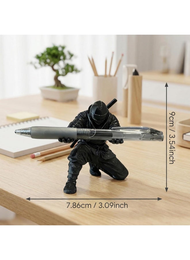 3D Printed Ninja Pen Holder - Cool Ninja Figurine Pen Stand, Decorative Desk Organizer for Office u0026 Home - Image 4