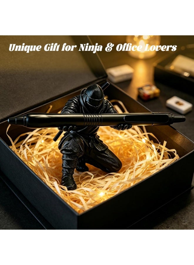 3D Printed Ninja Pen Holder - Cool Ninja Figurine Pen Stand, Decorative Desk Organizer for Office u0026 Home - Image 3