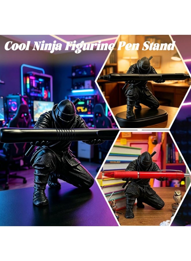 3D Printed Ninja Pen Holder - Cool Ninja Figurine Pen Stand, Decorative Desk Organizer for Office u0026 Home - Image 5
