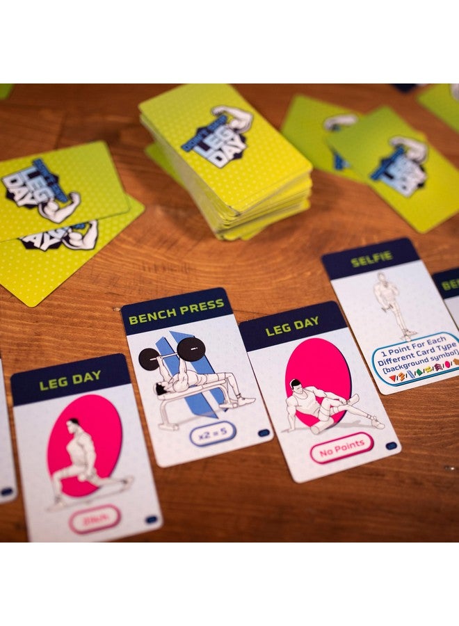 Pandasaurus Games Don't Skip Leg Day Card Game - Ultimate Gym-Themed Strategy Game! Hilarious Workout Competition, Fun Family Game for Kids & Adults, Ages 8+, 3-6 Players, Made - Image 2