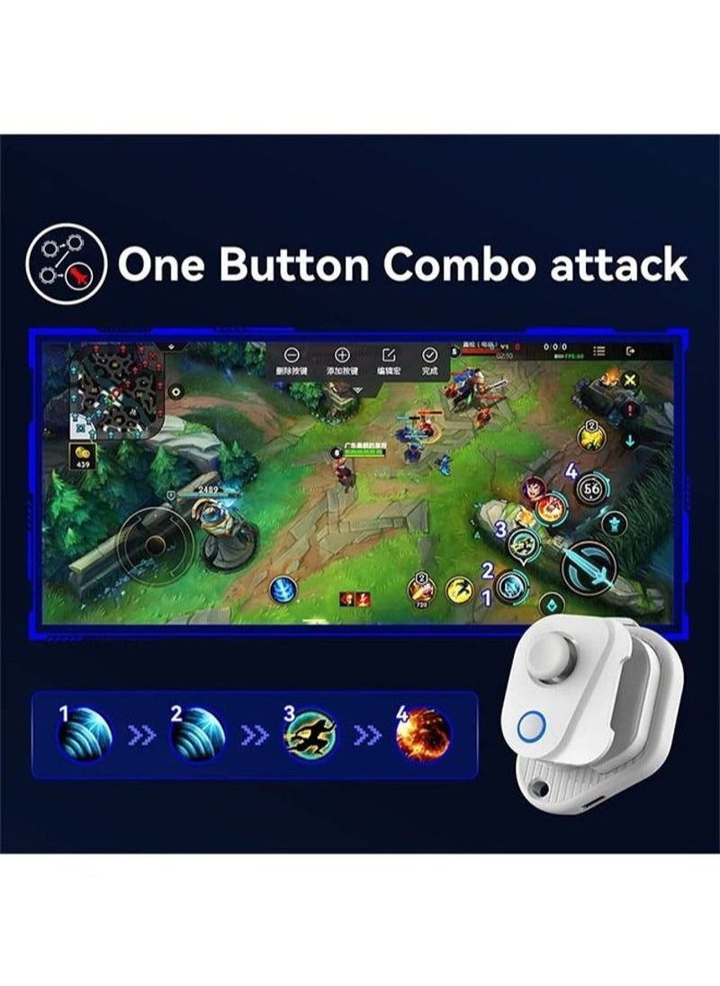 Generic - Mobile Game Controller Joystick, Bluetooth Mobile Phone Gamepad with Most Games PUBG,Call of Duty Mobile CODM,Wild Rift,Genshin Impact,LOL,CF  Trigger Joystick For IOS 13.4 Above Android Tablet - Image 1
