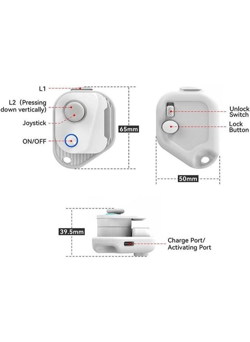 Generic - Mobile Game Controller Joystick, Bluetooth Mobile Phone Gamepad with Most Games PUBG,Call of Duty Mobile CODM,Wild Rift,Genshin Impact,LOL,CF  Trigger Joystick For IOS 13.4 Above Android Tablet - Image 1