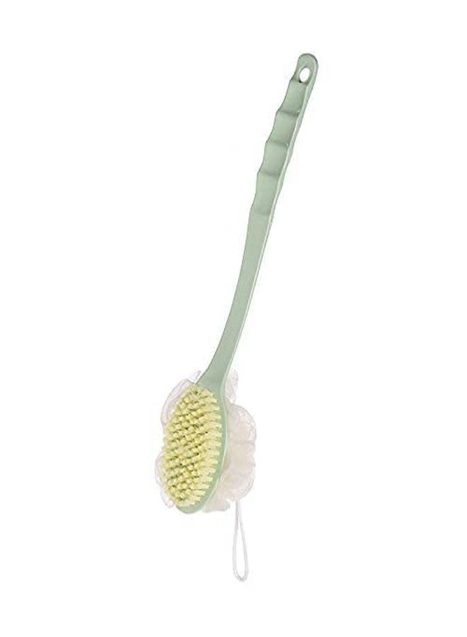 VATTU 2 IN 1 Loofah with handle Body Brush, Bath shower Brush & Loofah Back Scrubber with Curved Long Handled for Skin Exfoliating Bath,Massage Bristles - Image 1