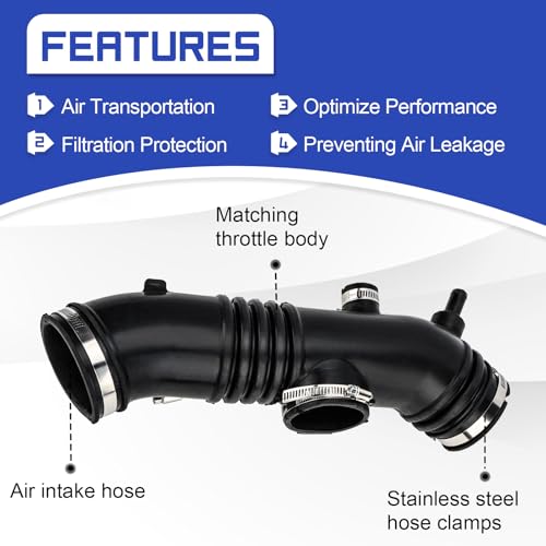 X4XZ Automotive Air Intake Hose For Toyota 4Runner 1996-1998, 17881-62091, 696-129, Replacement Part, Intake Hose - Image 4
