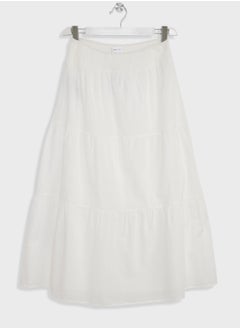 Kids Ruffled Midi Skirt