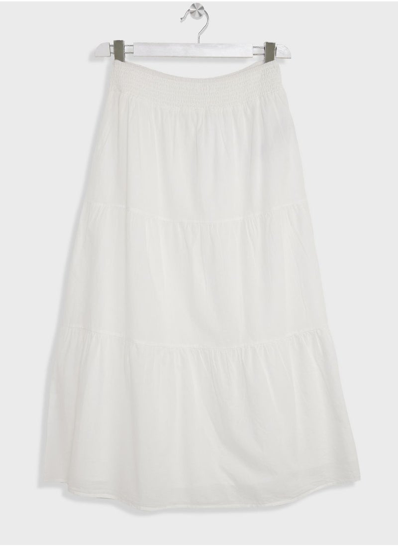 MANGO - Kids Ruffled Midi Skirt - Image 1