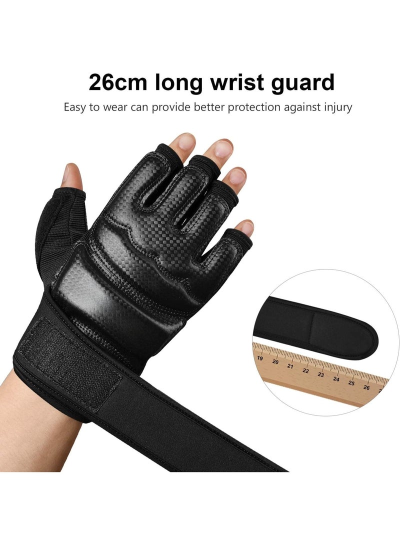 Soofam Punch Bag Boxing Martial Arts MMA Sparring Grappling Muay Thai Taekwondo Training PU Leather Wrist Wraps Gloves(L) - Image 5