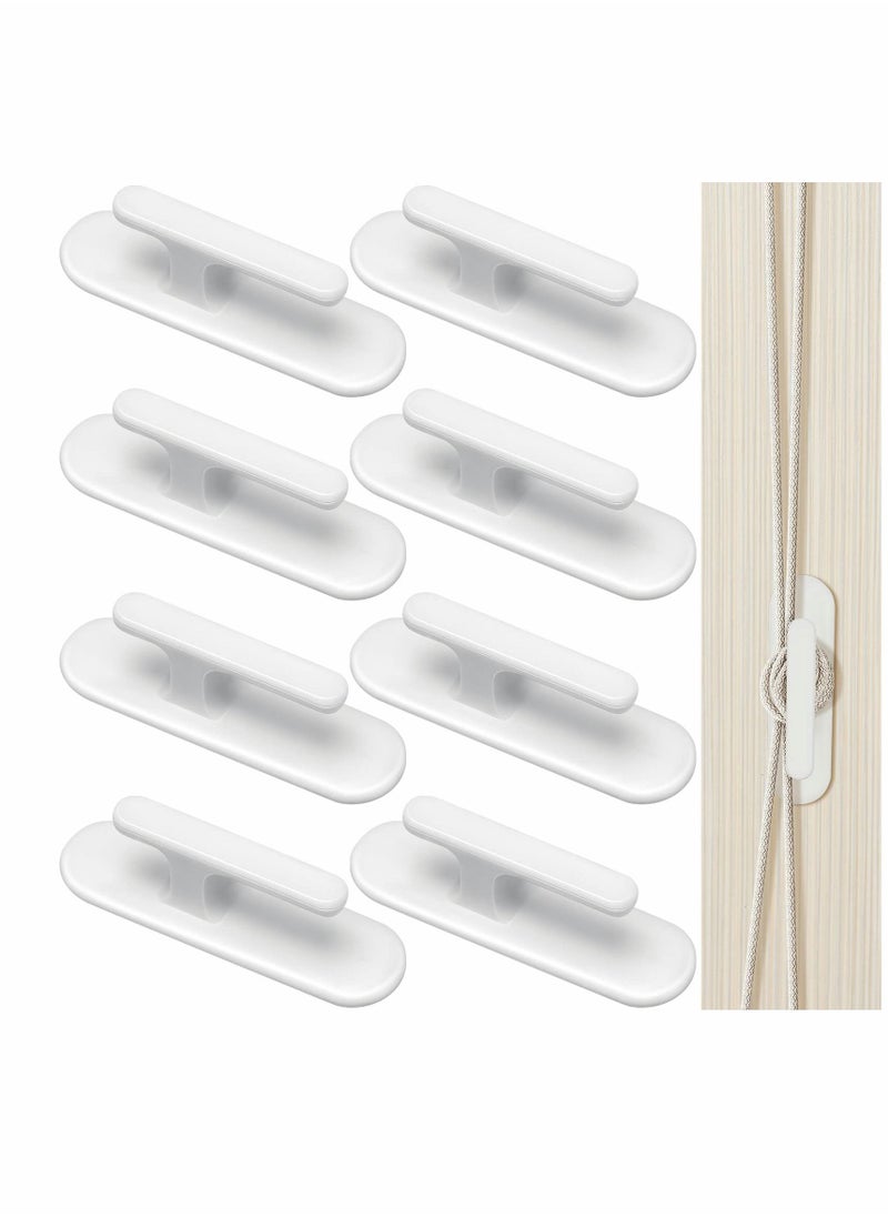 Excefore - Blind Cord Winder, 8 PCS Safety Window Wall Hook Wrap Cleats Blinds String Holder - Image 1