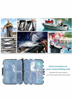 Excefore 155 Pcs Carp Fishing Tackle in Box, Fishing Accessories Kit Including Fishing Hooks, Safety Clips Hooks, Fishing Line Beads, Boilie Stops, Sea Beans, Tubing and other Accessories  - Image 5