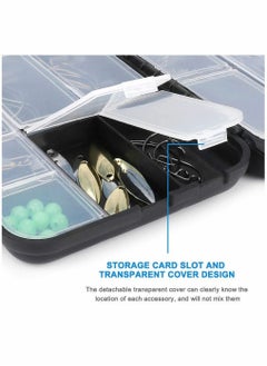 Excefore 155 Pcs Carp Fishing Tackle in Box, Fishing Accessories Kit Including Fishing Hooks, Safety Clips Hooks, Fishing Line Beads, Boilie Stops, Sea Beans, Tubing and other Accessories  - Image 2