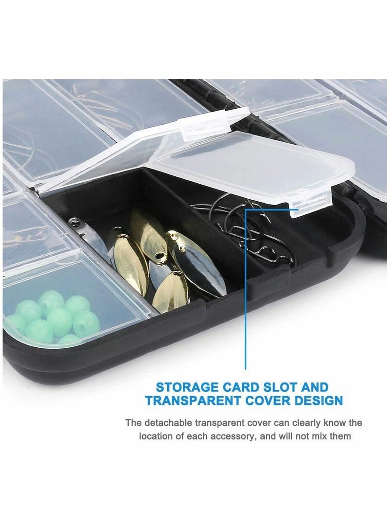 Excefore 155 Pcs Carp Fishing Tackle in Box, Fishing Accessories Kit Including Fishing Hooks, Safety Clips Hooks, Fishing Line Beads, Boilie Stops, Sea Beans, Tubing and other Accessories - Image 2