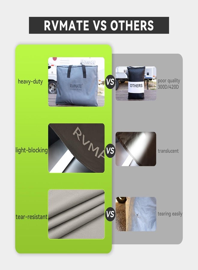 RVMATE أغطية إطارات RVMATE RV رمادية 2730 عبوة من قطعتين - Image 5