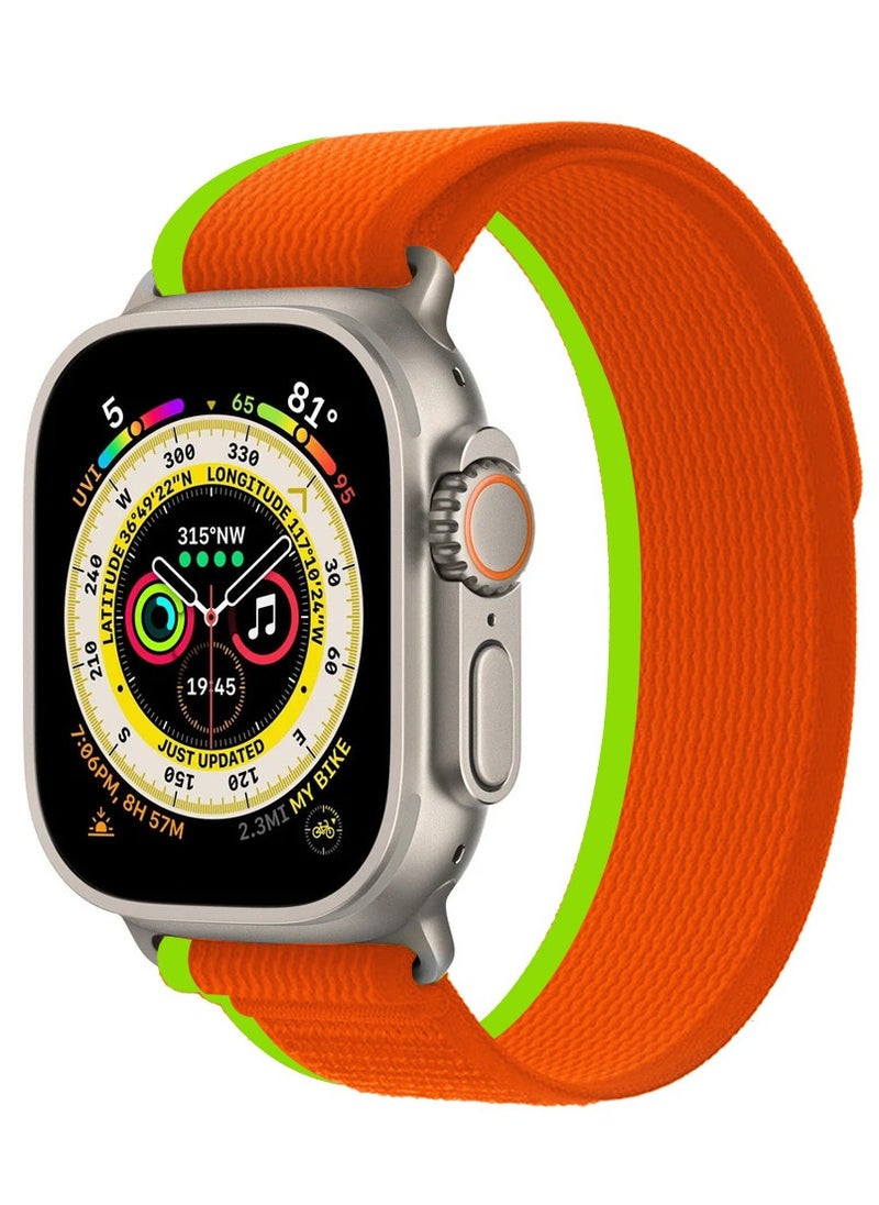 Generic Apple Watch Strap 49 mm 45 mm 44 mm 42 mm Band Trail Loop Stretchy Soft Nylon Band Adjustable Sports Strap for Apple Watch Ultra 2 Series 9/8/7/SE/6/5/4/3/2/1  - Image 2