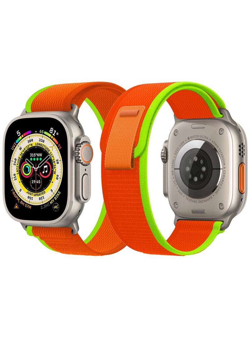 Generic Apple Watch Strap 49 mm 45 mm 44 mm 42 mm Band Trail Loop Stretchy Soft Nylon Band Adjustable Sports Strap for Apple Watch Ultra 2 Series 9/8/7/SE/6/5/4/3/2/1  - Image 1