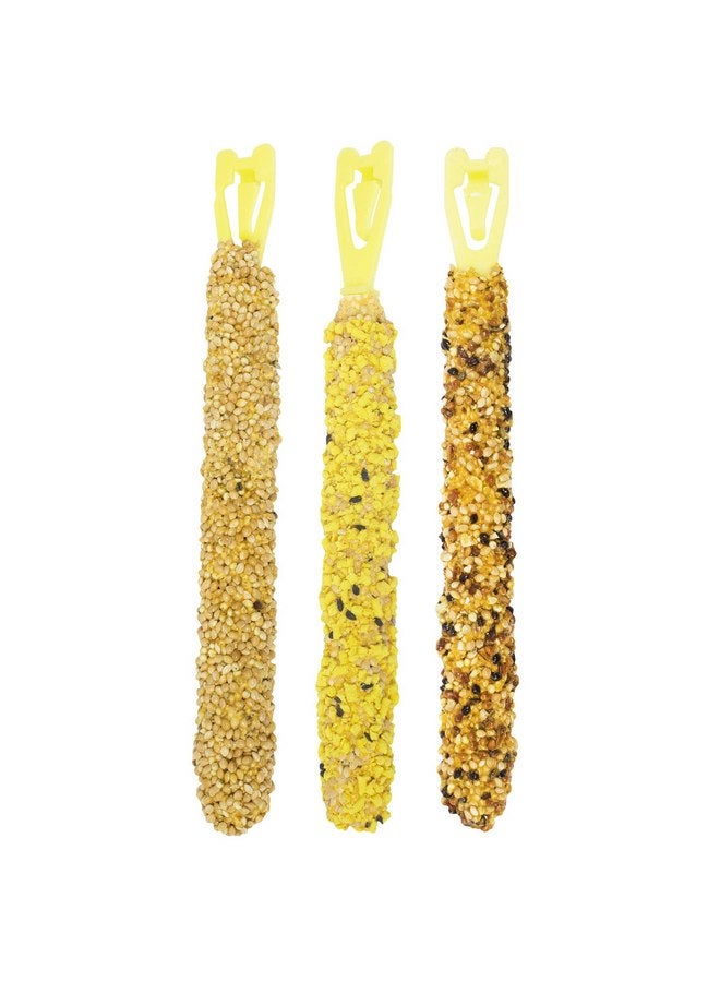 فيتاكرافت لعبة مكافأة الطيور الأليفة Vitakraft Crunch Sticks - عسل وبيض وتفاح - عبوة متنوعة من 12 عصا... - Image 3