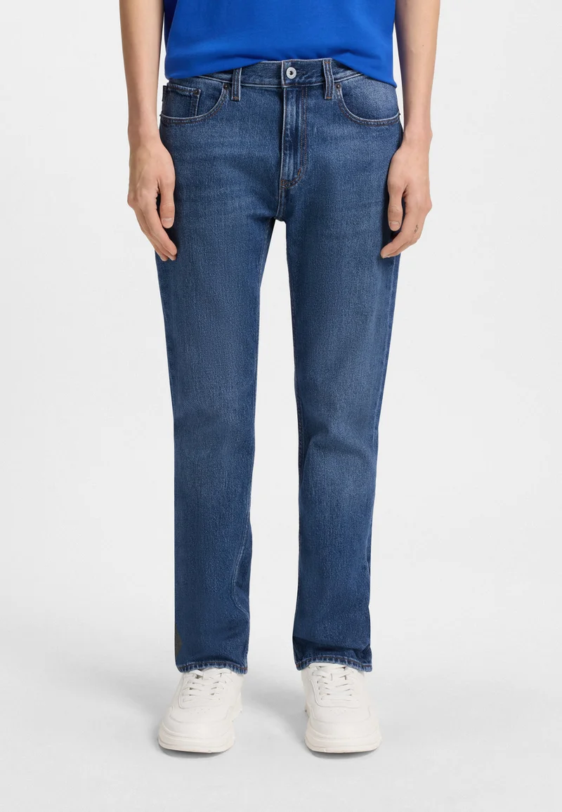 هوجو Slim-fit jeans in mid-blue stretch denim