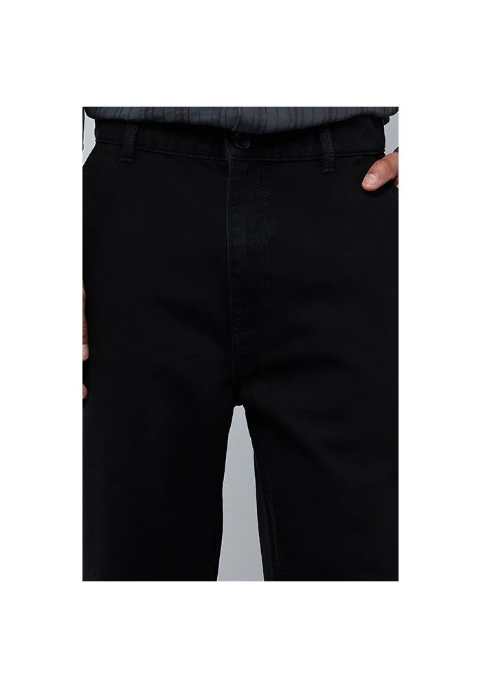 R&b  Solid Straight Fit Jeans with Button Closure for Men | Best Price UAE