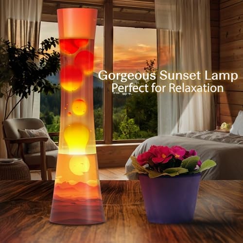 JAMBO 15.5" The Upgraded Motion Lamp, Sunset Decal Motion Light, Beautiful Home Decor, Living Room Bedroom Lamp, Relaxing Nightlight for Teens, Kids & Adults - Image 2