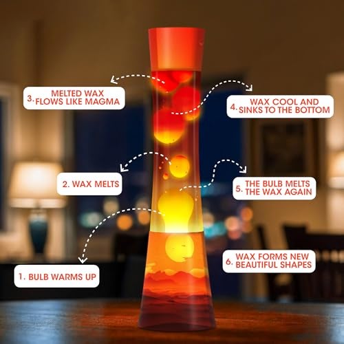 JAMBO 15.5" The Upgraded Motion Lamp, Sunset Decal Motion Light, Beautiful Home Decor, Living Room Bedroom Lamp, Relaxing Nightlight for Teens, Kids & Adults - Image 5