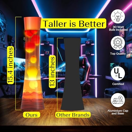 JAMBO 15.5" The Upgraded Motion Lamp, Sunset Decal Motion Light, Beautiful Home Decor, Living Room Bedroom Lamp, Relaxing Nightlight for Teens, Kids & Adults - Image 4