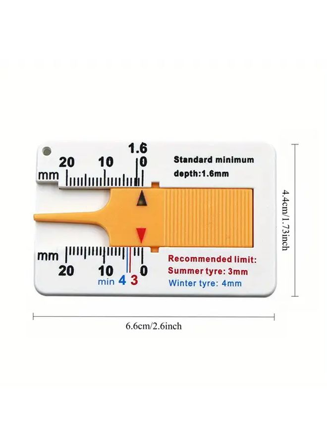 2Pcs Tire Tread Depth Gauge Dual Scale Caliper for Car Truck Trailer - Image 4