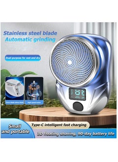 Furtey Electric Shaver for Man Razor for Beard Shaving Rasor Shaver Mini Portable USB Rechargeable Trimmer  - Image 3