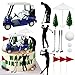 KDPATFAV 2026 New Golf Cake Decorations Heading for The Blue Cake Topper Birthday Decorations for Golfers with Cart Flag Golf Ball for Men Sport Golf Theme Party Supply - Image 4