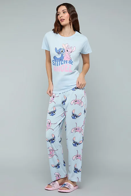 R&B Angel & Stitch Print Pyjama Set