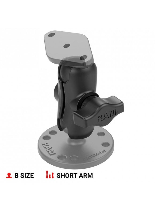 RAM Mounts ذراع مزدوجة من رام ماونتس رام-B-201U-A ذراع قصيرة متوافقة مع مكونات كرة رام بحجم 1" - Image 2