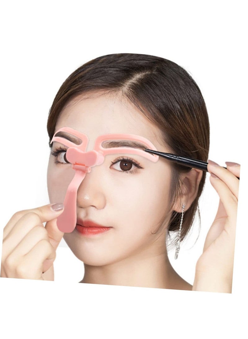 Generic 1pcs Mold Eye Brow Pencils for Women Folding Tool Makeup Gadgets Eyebrow Sticker Stencils Eyebrow Grooming Stencil Kit Eyebrow Tracer Eyebrow Template Stencils Eyebrow Shaper Set - Image 1