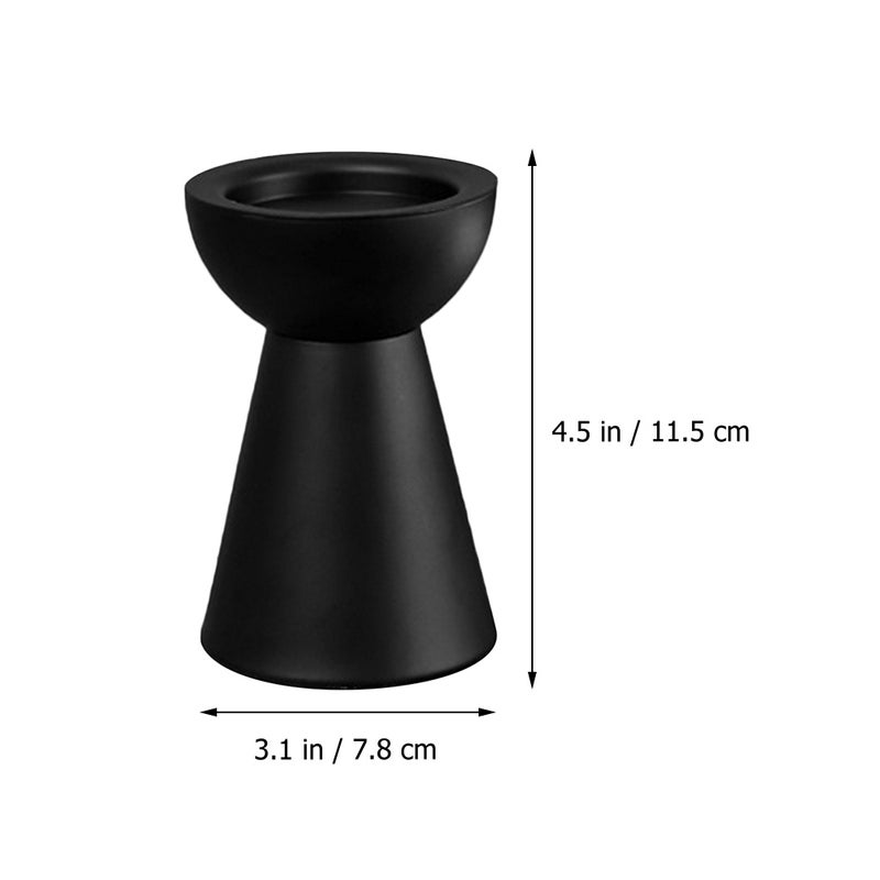 2pcs Candlestick Iron Candle Holder Wedding Party Candlestick Desktop Adornment - Image 2