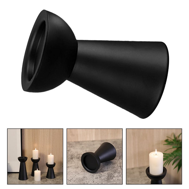 2pcs Candlestick Iron Candle Holder Wedding Party Candlestick Desktop Adornment - Image 3