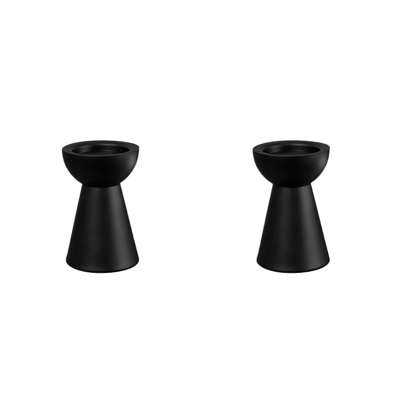 2pcs Candlestick Iron Candle Holder Wedding Party Candlestick Desktop Adornment - Image 1