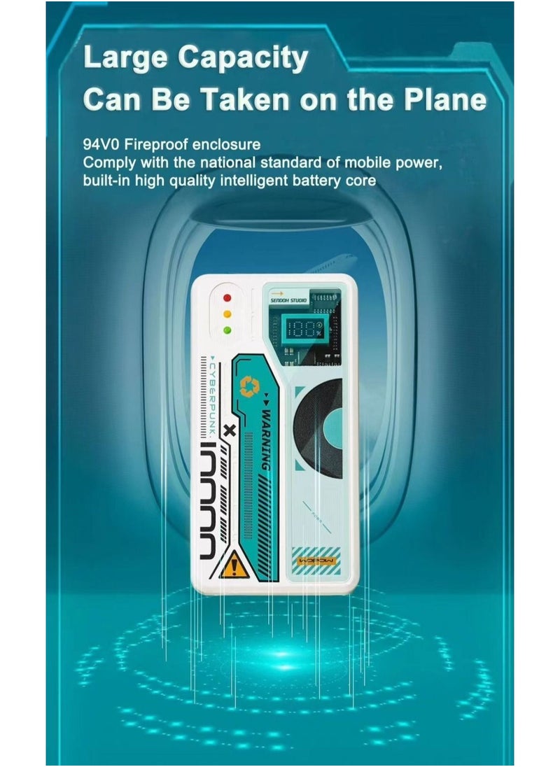 WOPOW SQ28 Old Classic CD Design Power Bank 10000mah With Cable Built-in