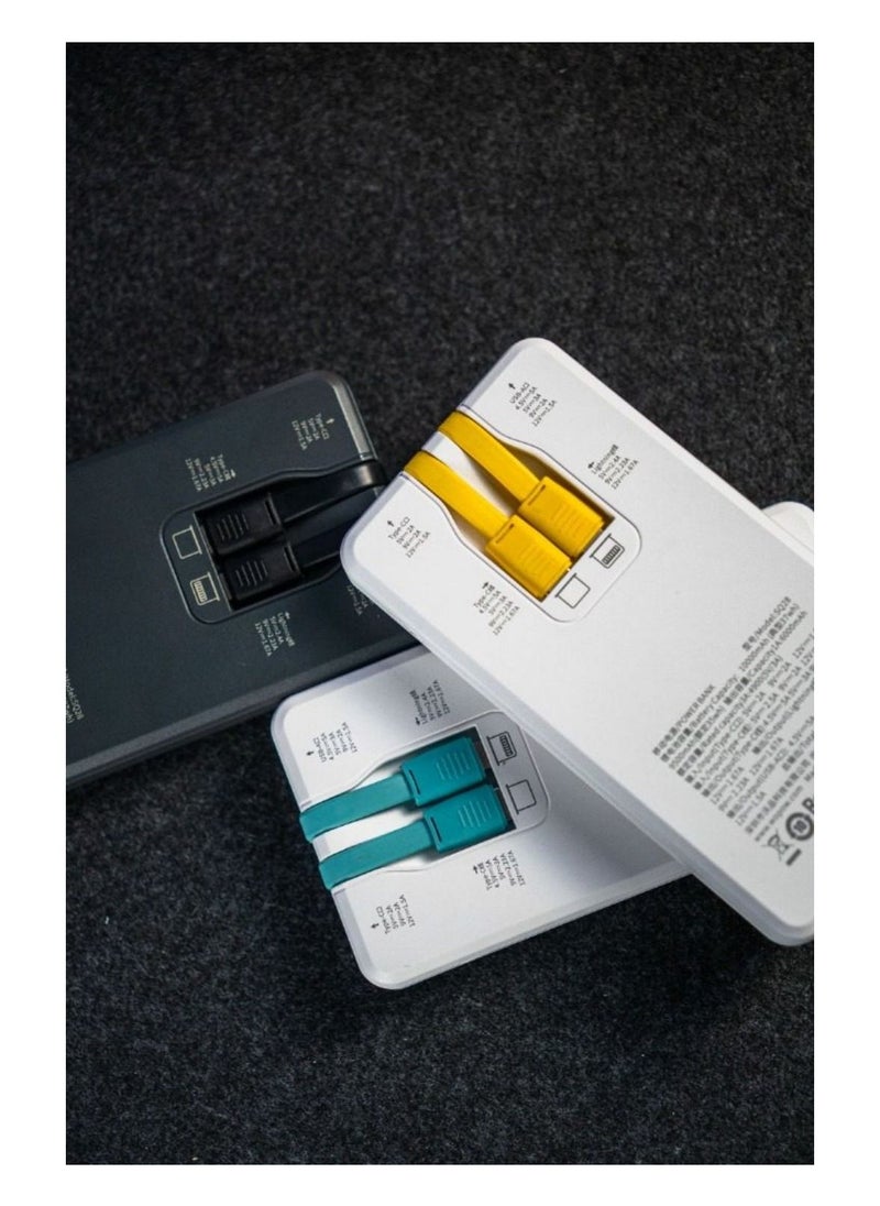 WOPOW SQ28 Old Classic CD Design Power Bank 10000mah With Cable Built-in