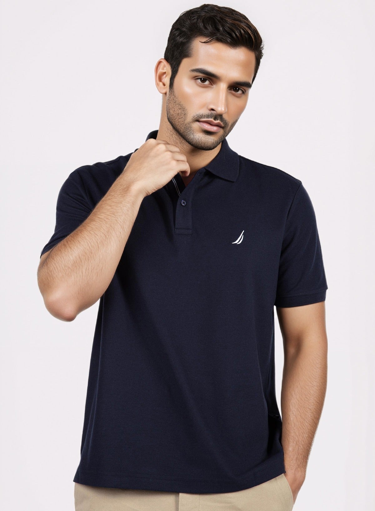Basic Regular Fit Premium Cotton Logo Polo Shirt image 2