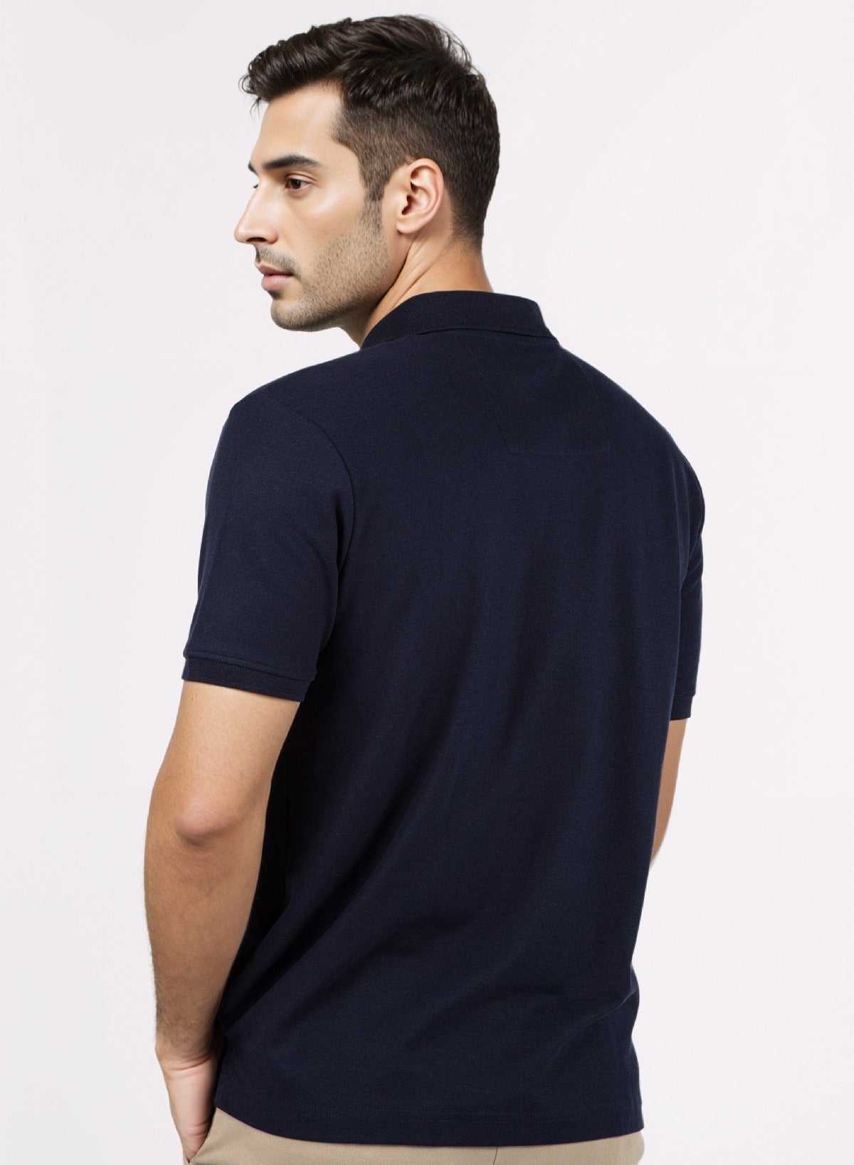 Basic Regular Fit Premium Cotton Logo Polo Shirt image 3