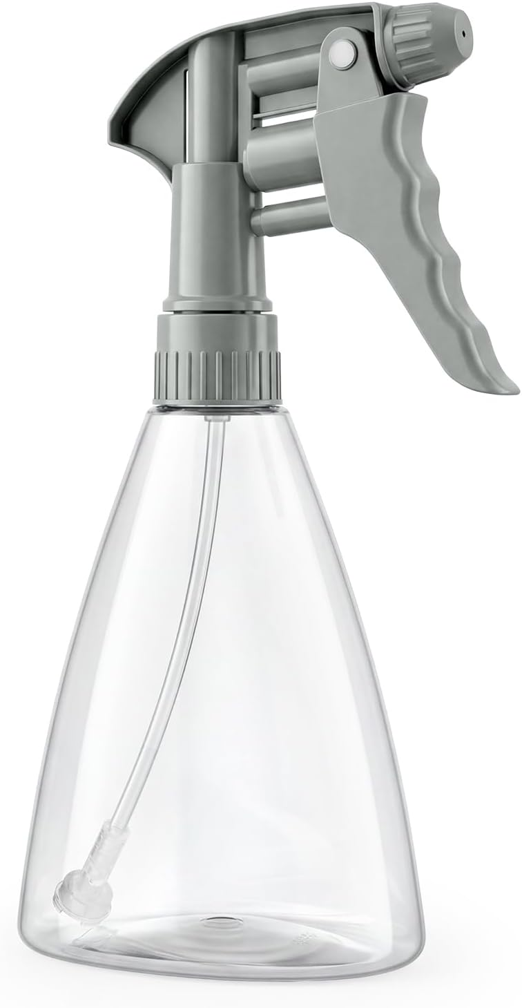 Veco 14.5 oz Continuous Spray Bottle, 1 Pack – PET Plastic Refillable Spray Bottles with Fine Mist Trigger, Built-in Filter Straw for Cleaning, Plants & Hair - Image 1