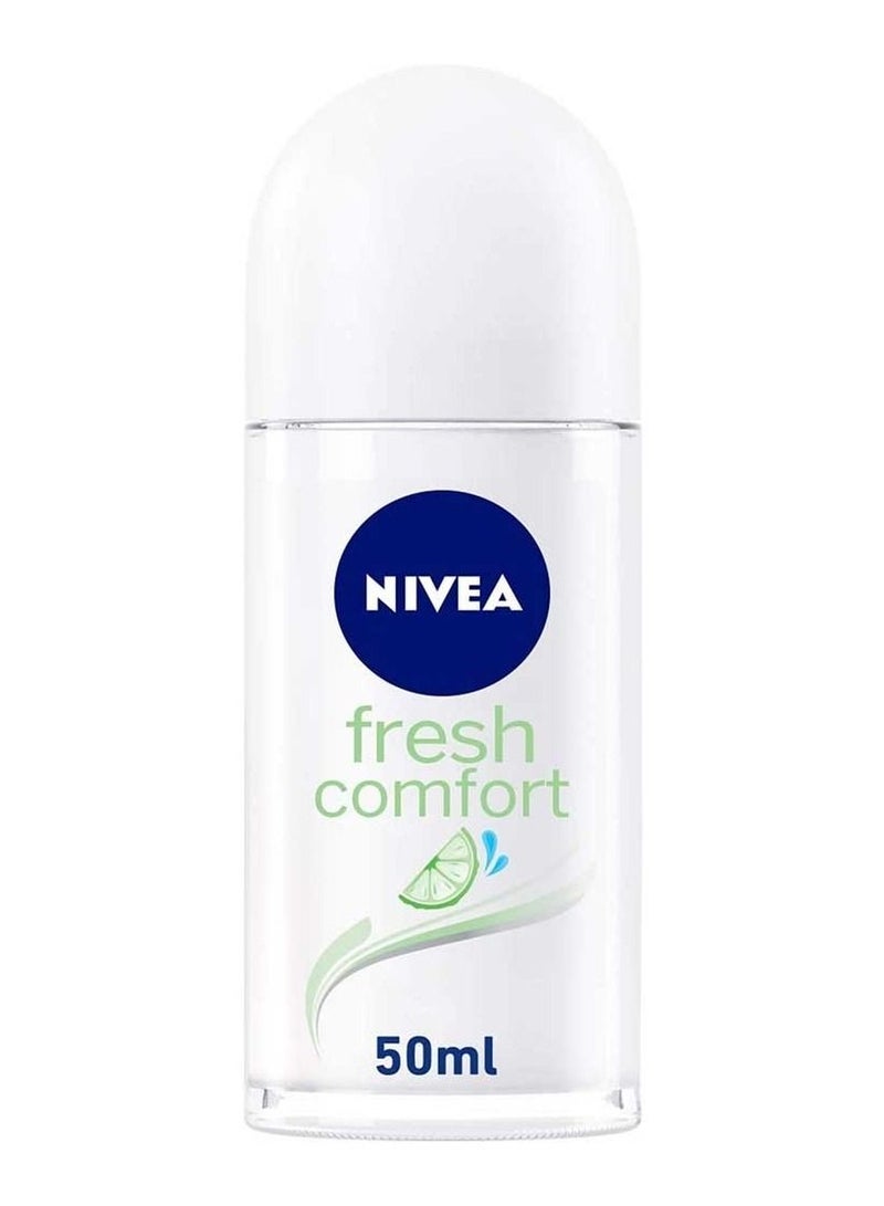 Nivea مزيل العرق رول أون فريش كومفورت للنساء 50 مل