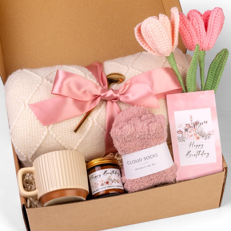Anforsun Mothers Day & Birthday Gifts for Women, Self Care Gifts Get Well Soon Gifts Package, Relaxing Care Package, Birthday Gift Basket for Women, Happy Birthday Gifts for Her, Mom, Sister, Best Friend, Wife, Girlfriend, Coworker, Birthday Gifts Ideas - Image 2