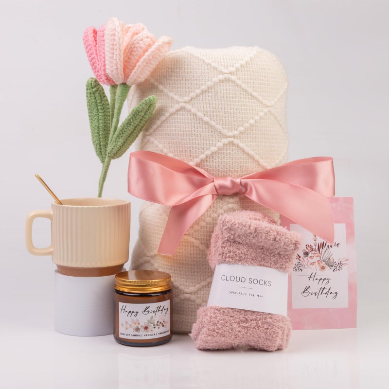 Anforsun Mothers Day & Birthday Gifts for Women, Self Care Gifts Get Well Soon Gifts Package, Relaxing Care Package, Birthday Gift Basket for Women, Happy Birthday Gifts for Her, Mom, Sister, Best Friend, Wife, Girlfriend, Coworker, Birthday Gifts Ideas - Image 3