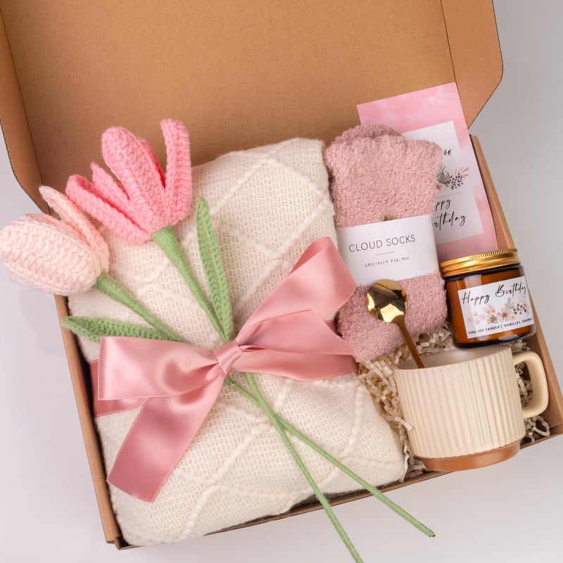 Anforsun Mothers Day & Birthday Gifts for Women, Self Care Gifts Get Well Soon Gifts Package, Relaxing Care Package, Birthday Gift Basket for Women, Happy Birthday Gifts for Her, Mom, Sister, Best Friend, Wife, Girlfriend, Coworker, Birthday Gifts Ideas - Image 1