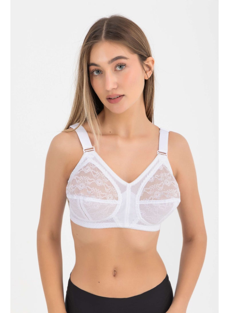 Seline Wireless Comfort Bra - White - Image 1