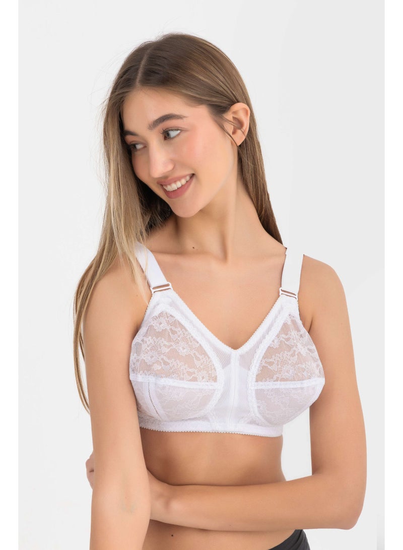 Seline Wireless Comfort Bra - White - Image 5