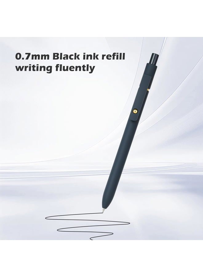 Ddaowanx Gel Pens, 0.7mm Quick Dry Fine Point Smooth Writing Pens, Cute Office School Supplies Gifts for Women (12 Pcs Black White Gray, Black) - Image 4