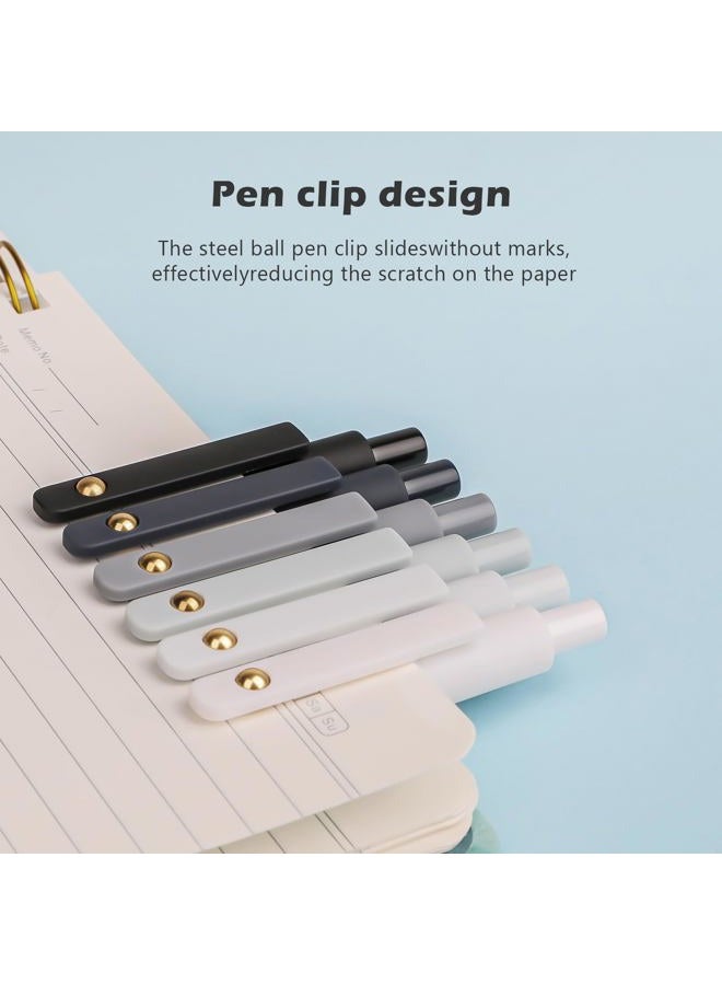 Ddaowanx Gel Pens, 0.7mm Quick Dry Fine Point Smooth Writing Pens, Cute Office School Supplies Gifts for Women (12 Pcs Black White Gray, Black) - Image 5