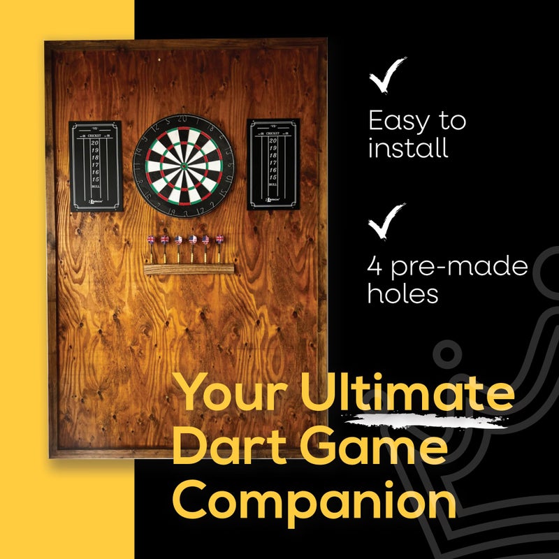 BETTERLINE Large Professional Scoreboard Chalkboard for Cricket and 01 Darts Games - 15.5" x 9" Inch (39.3 x 22.9 cm) - Black Board - Eraser and 2 Chalk Pieces Included - Image 4